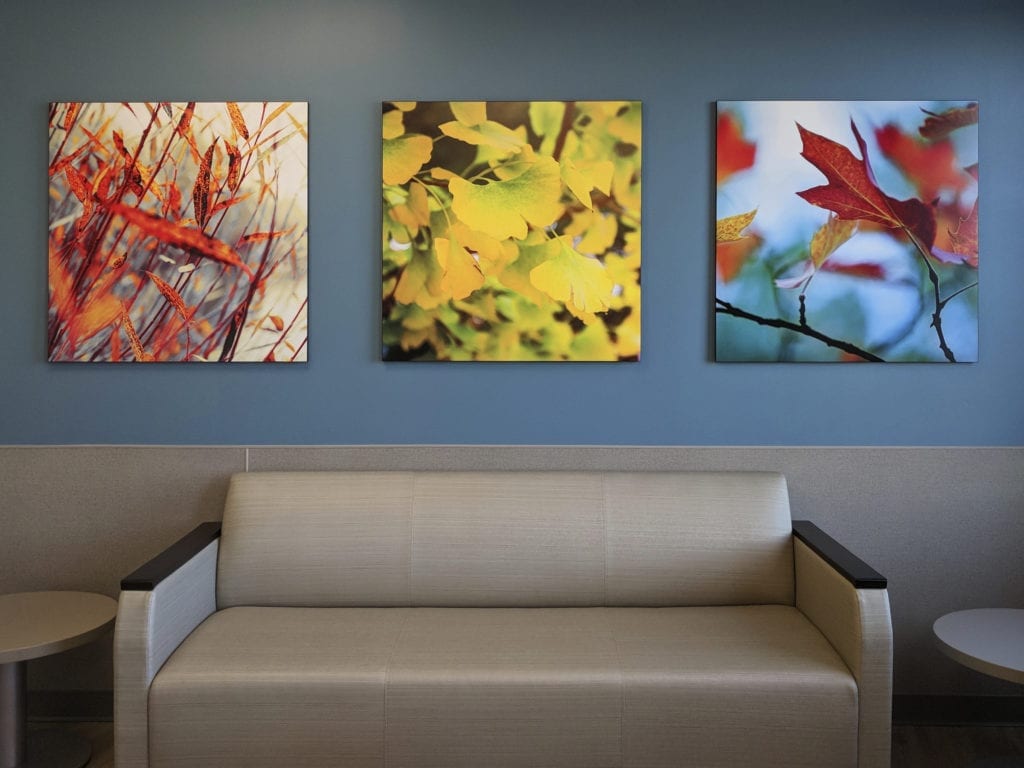 Dye sublimation prints on M.D.F. panels